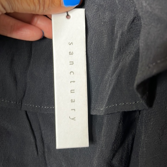 NWT Sanctuary Women’s Black Flounce Sleeveless Top Blouse Shirt XL PLUS SIZE - Picture 8 of 8